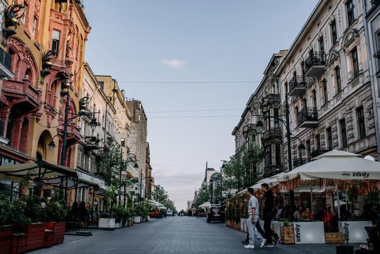 Piotrkowska Mainstreet & Secure Lägenhet Łódź Exteriör bild