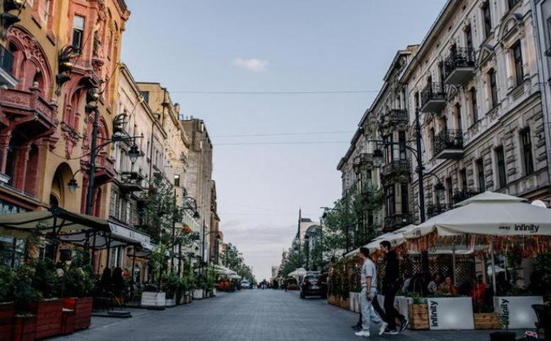 Piotrkowska Mainstreet & Secure Lägenhet Łódź Exteriör bild